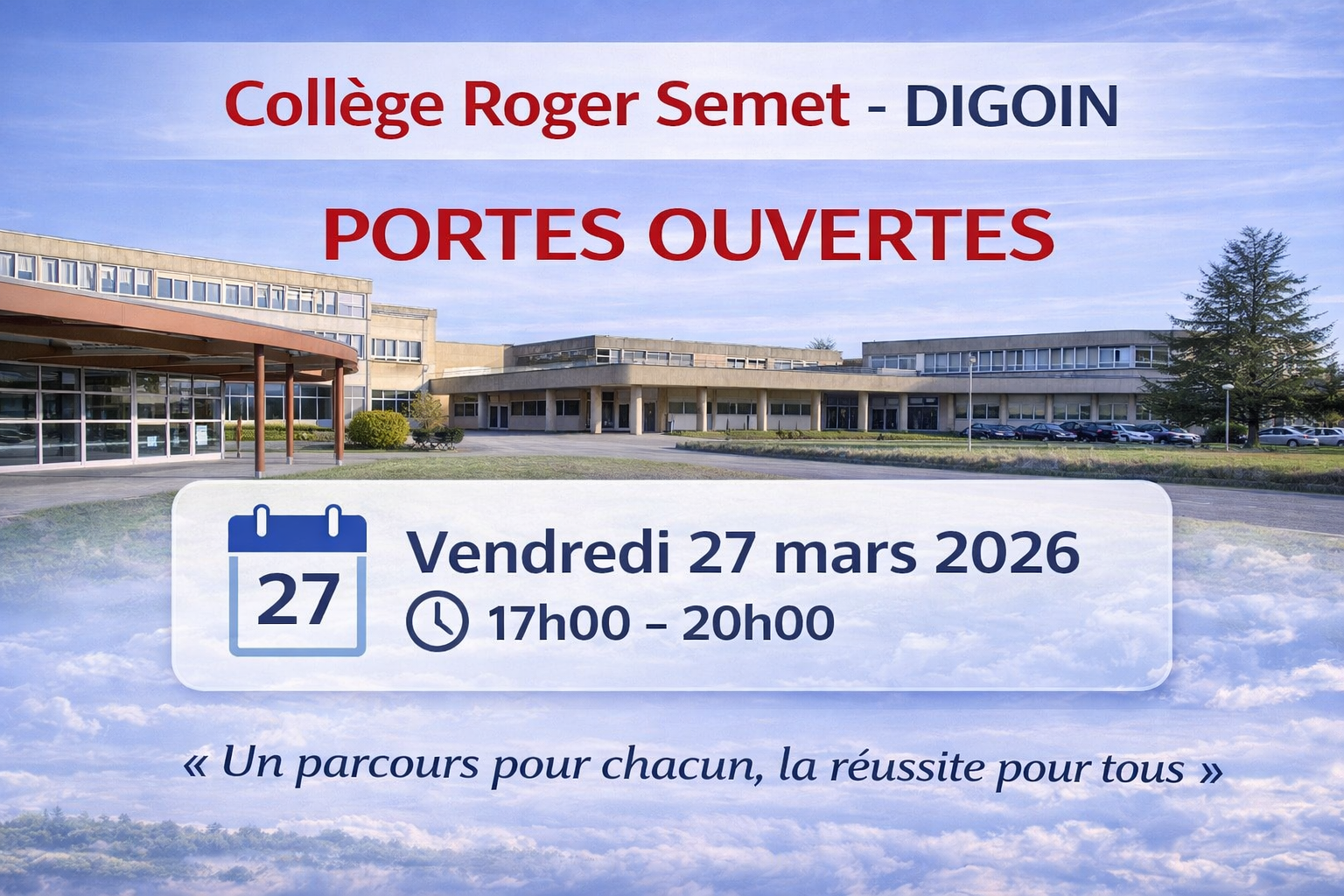 Journées Portes Ouvertes Collège 2026