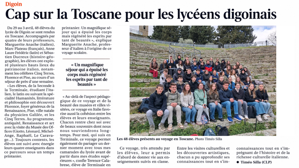 Voyage en ITALIE